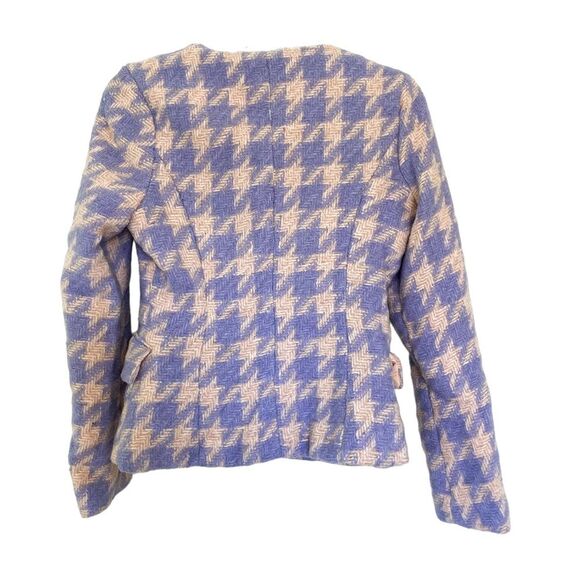 Fashion Nova Houndstooth Tweed Jacket Skirt Suit Purple Pink Tweed Set Small - Picture 10 of 14